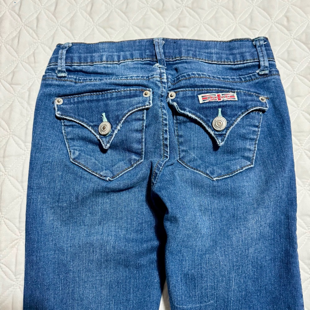 Hudson Jeans Kids Medium Wash Blue Distressed Denim Jeans Size 10